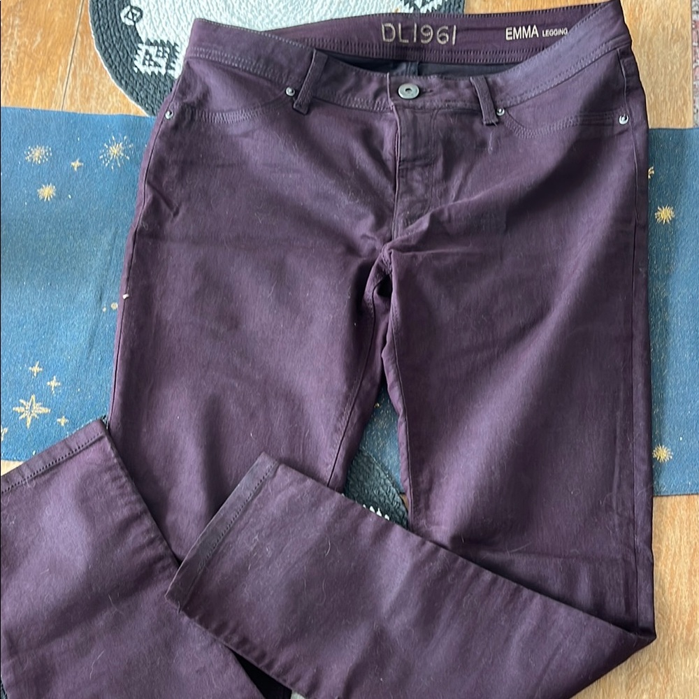 DL1961 Emma Legging Jeans in Deep Purple